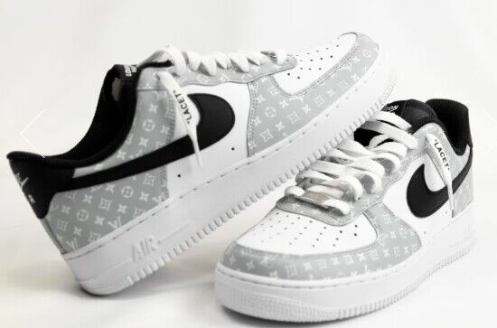 Men's Air Force 1 Low White/Gray Shoes 0294 Men's Air Force 1 Low White/Gray Shoes 0294
